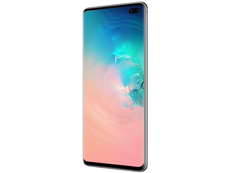 Samsung Galaxy S10+ ホワイト Smartphone Samsung Galaxy S10+ 128GB Branco 4G - 8GB RAM Tela 6,4